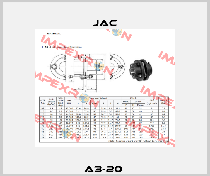 A3-20  Jac