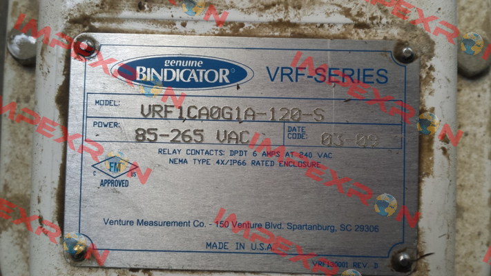 VRFII-SG-CX10B-108  Bindicator