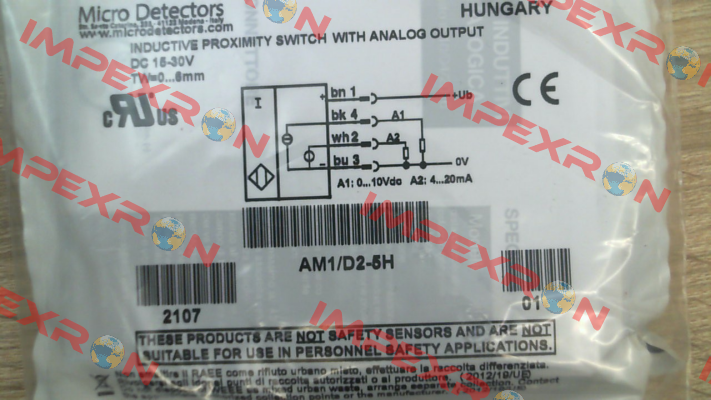 AM1/D2-5H Micro Detectors / Diell (now Datasensing)