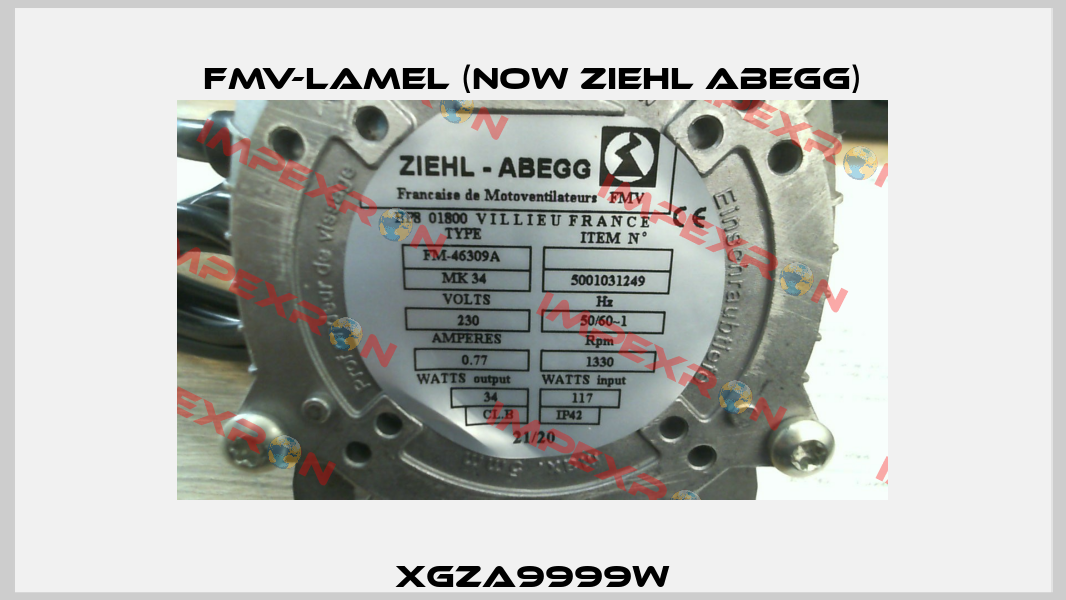 XGZA9999W FMV-Lamel (now Ziehl Abegg)