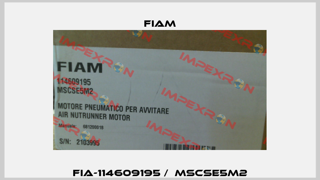 FIA-114609195 /  MSCSE5M2 Fiam