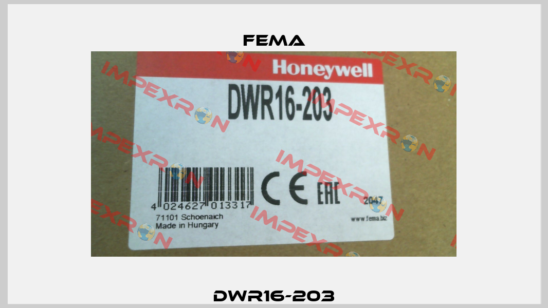 DWR16-203 FEMA