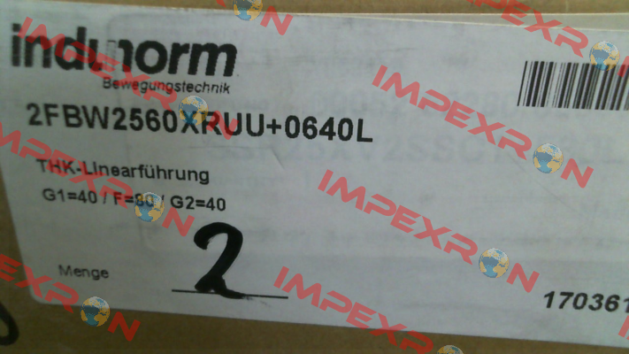 2FBW2560XRUU+0640L THK