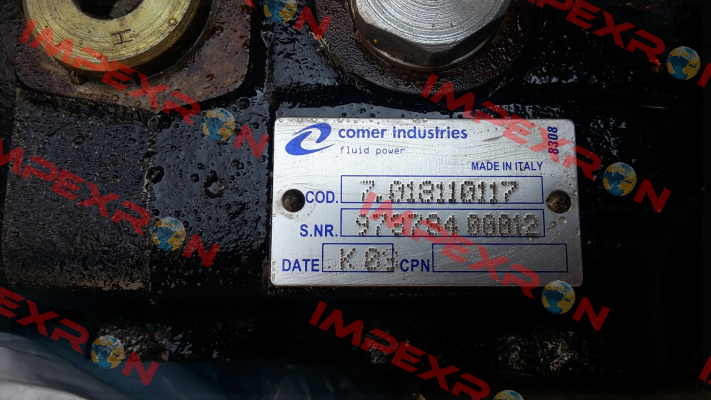 Cod: 7.013110117 obsolete / replaced by PMV011S1N00A025R1005S000000  Comer Industries