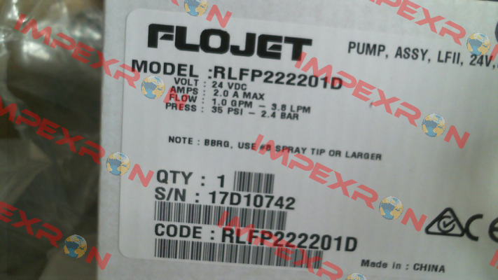 RLFP222201 Flojet Pump