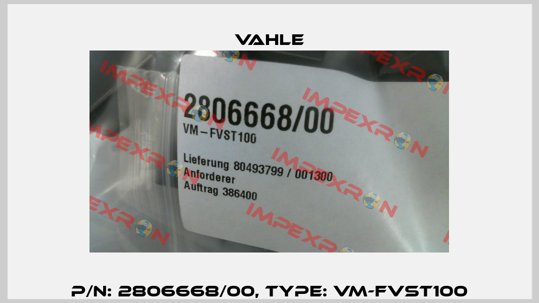 P/n: 2806668/00, Type: VM-FVST100 Vahle