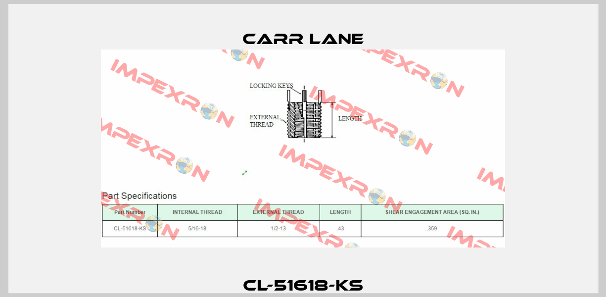 CL-51618-KS Carr Lane