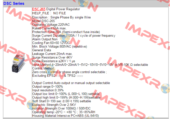 DSC-265 - (AC220V) Fotek