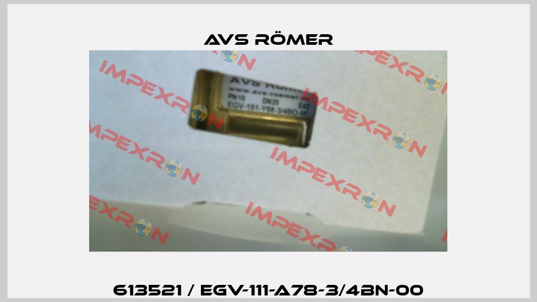 613521 / EGV-111-A78-3/4BN-00 Avs Römer