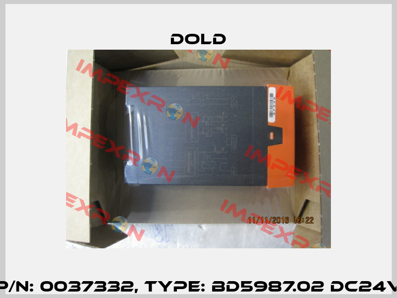 p/n: 0037332, Type: BD5987.02 DC24V Dold