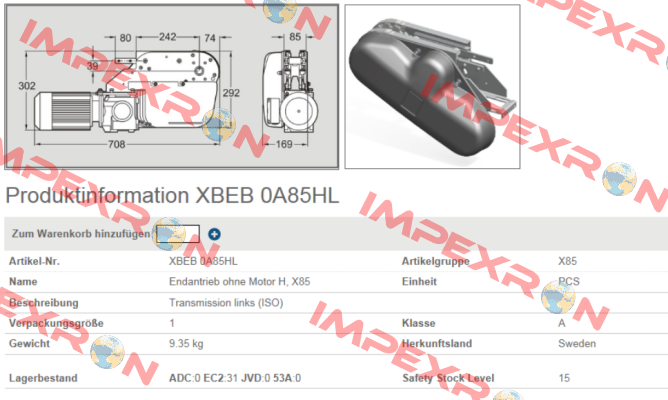 XBEB 0A85HL FlexLink