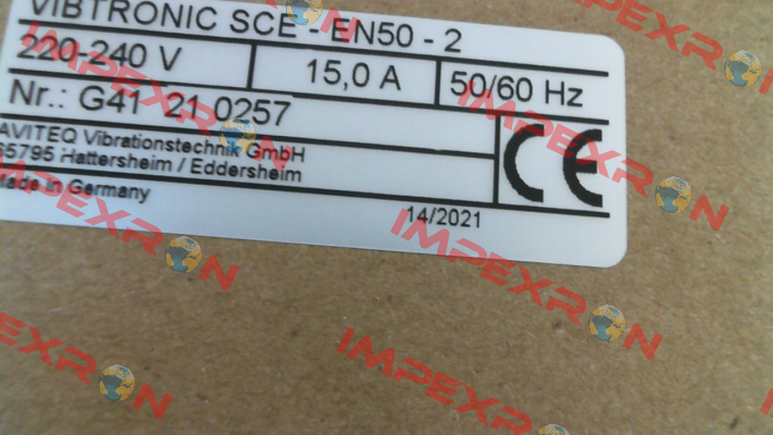 26772 - SCE-EN50-2 220..240V 50HZ 15A IP20 Aviteq