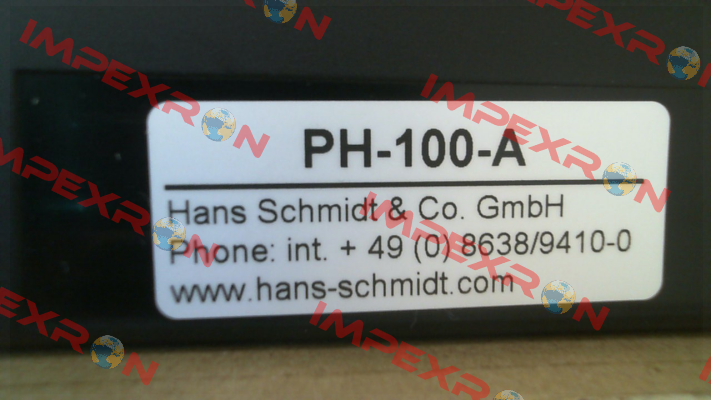 PH-100 A Hans Schmidt