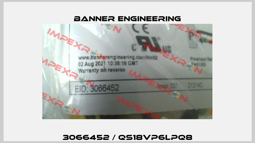 3066452 / QS18VP6LPQ8 Banner Engineering