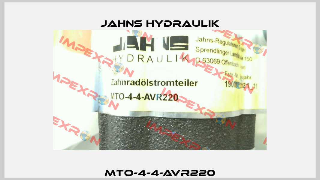 MTO-4-4-AVR220 Jahns hydraulik
