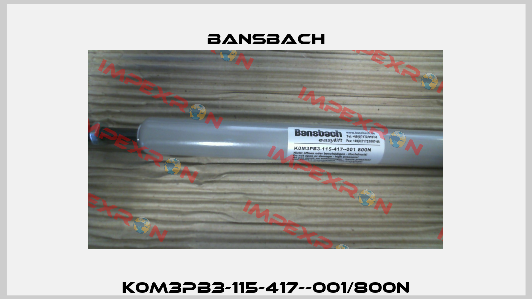 K0M3PB3-115-417--001/800N Bansbach
