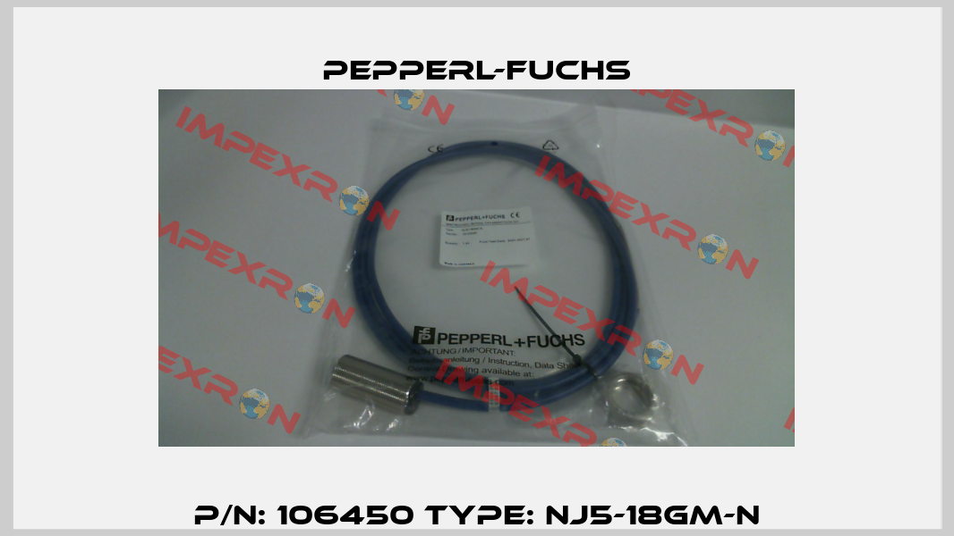 P/N: 106450 Type: NJ5-18GM-N Pepperl-Fuchs