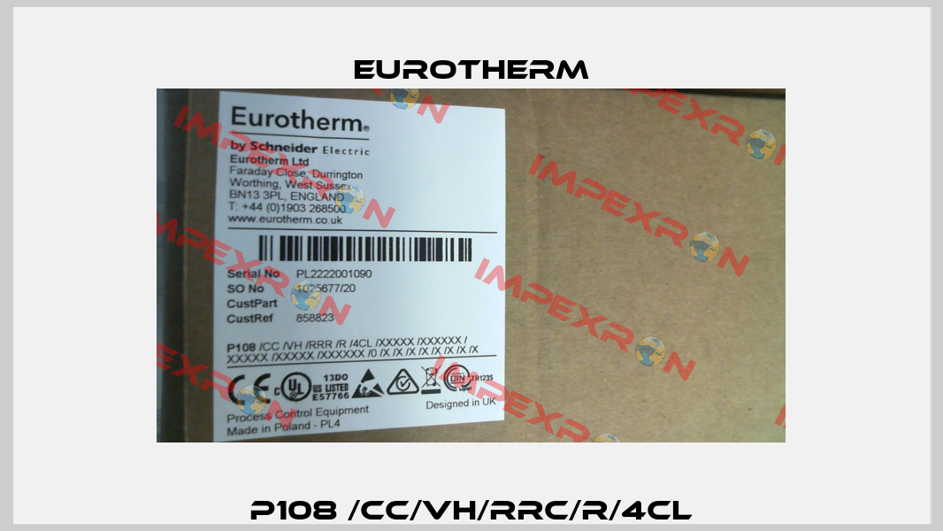 P108 /CC/VH/RRC/R/4CL Eurotherm