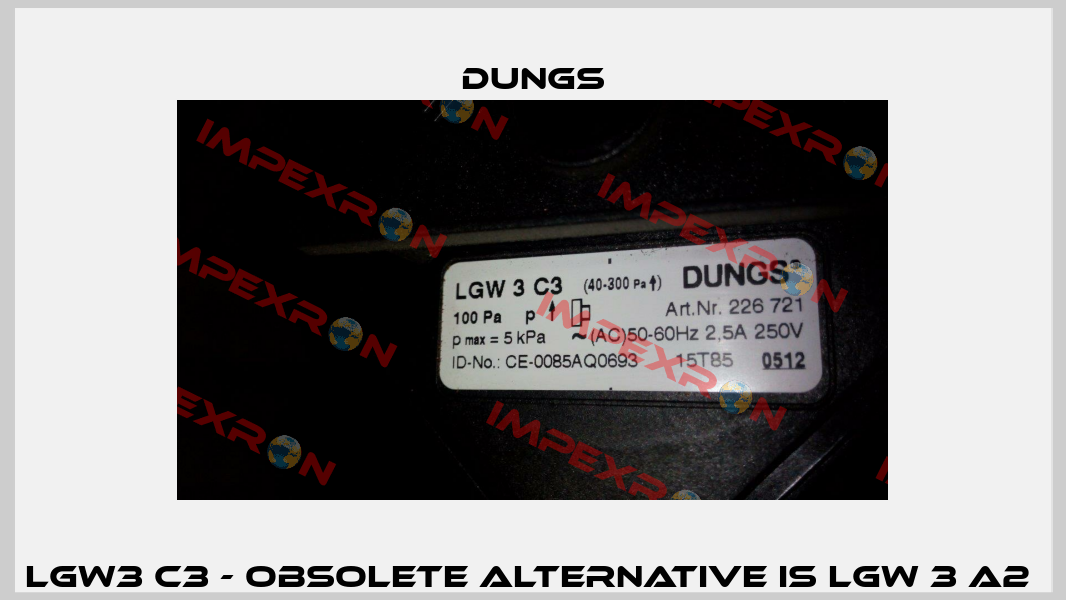 LGW3 C3 - obsolete alternative is LGW 3 A2  Dungs