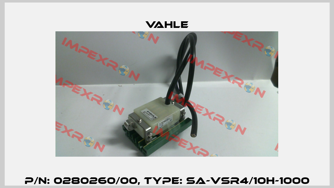 P/n: 0280260/00, Type: SA-VSR4/10H-1000 Vahle