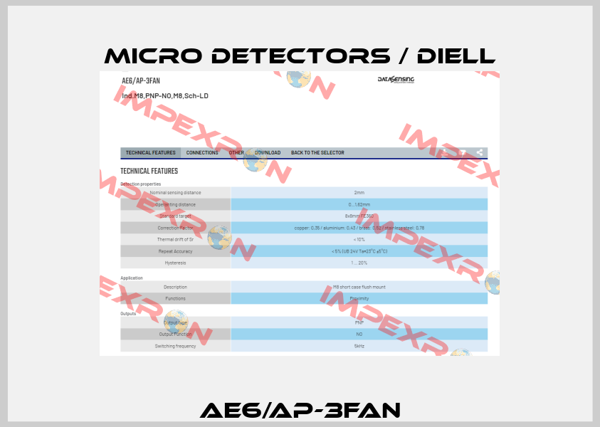 AE6/AP-3FAN Micro Detectors / Diell