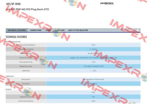 AM1/AP-2HAN Micro Detectors / Diell (now Datasensing)