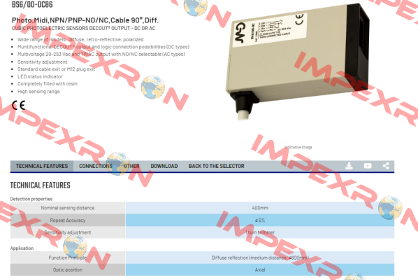 BS6/00-0C86 Micro Detectors / Diell (now Datasensing)