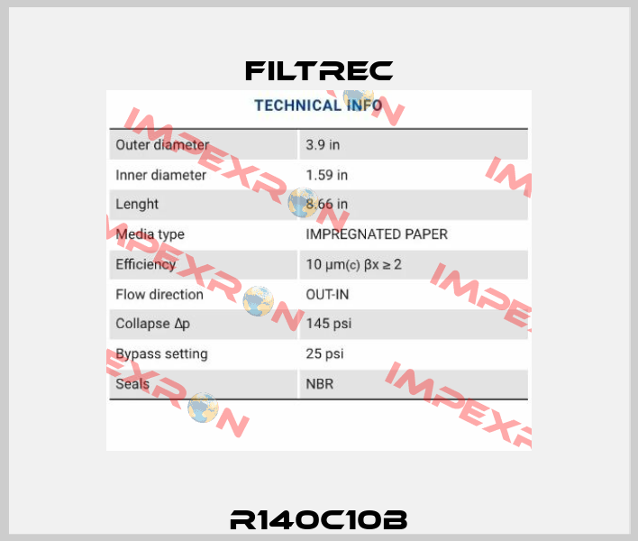 R140C10B Filtrec