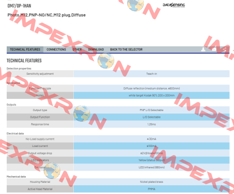 DM7/0P-1HAN Micro Detectors / Diell (now Datasensing)