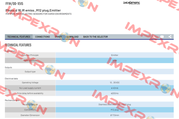 FFIH/00-1EV5 Micro Detectors / Diell (now Datasensing)