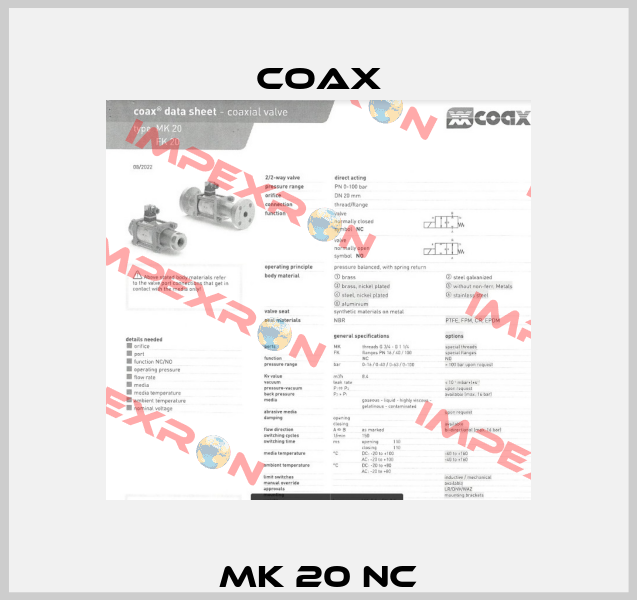 MK 20 NC Coax