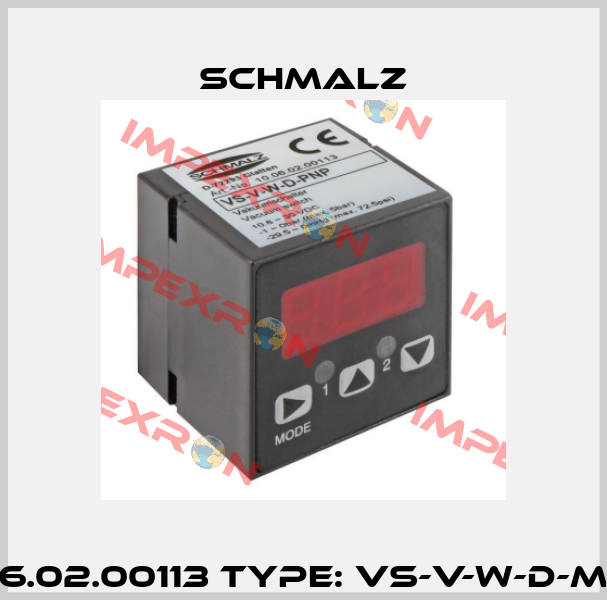 P/N: 10.06.02.00113 Type: VS-V-W-D-M8-4-PNP Schmalz