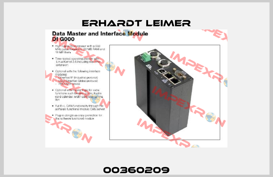 00360209 Erhardt Leimer