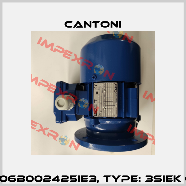P/N: 1106B002425IE3, Type: 3SIEK 63-2B Cantoni