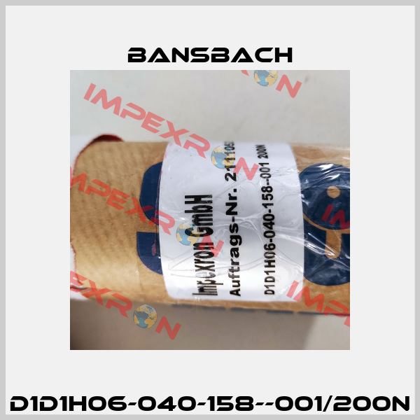 D1D1H06-040-158--001/200N Bansbach