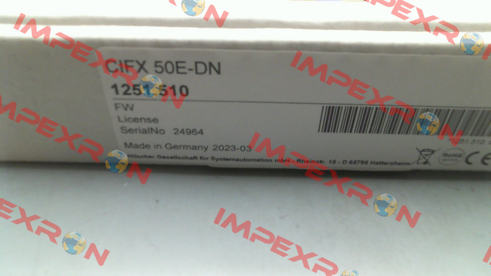 P/N: 1251.510 Type: CIFX 50E-DN/+ML Hilscher