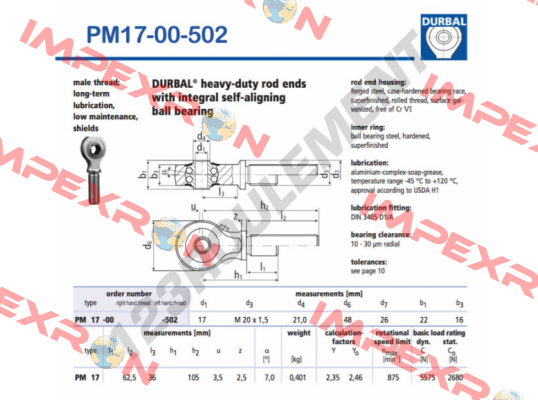 PM 17-00-502 Durbal