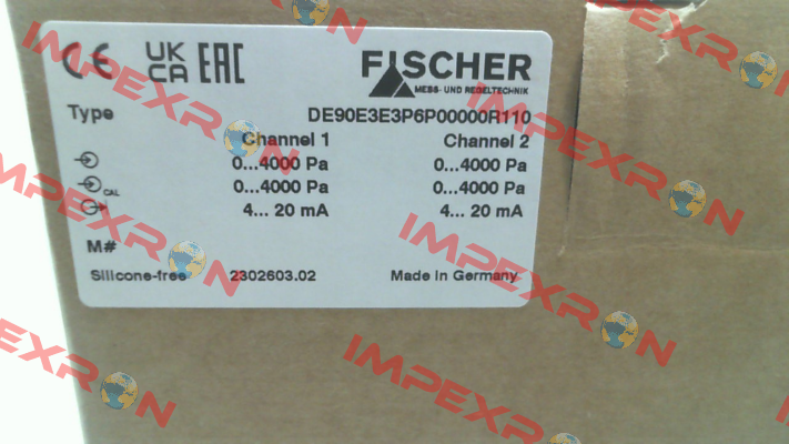 DE90E3E3P6P00000R112 Fischer Mess Regeltechnik