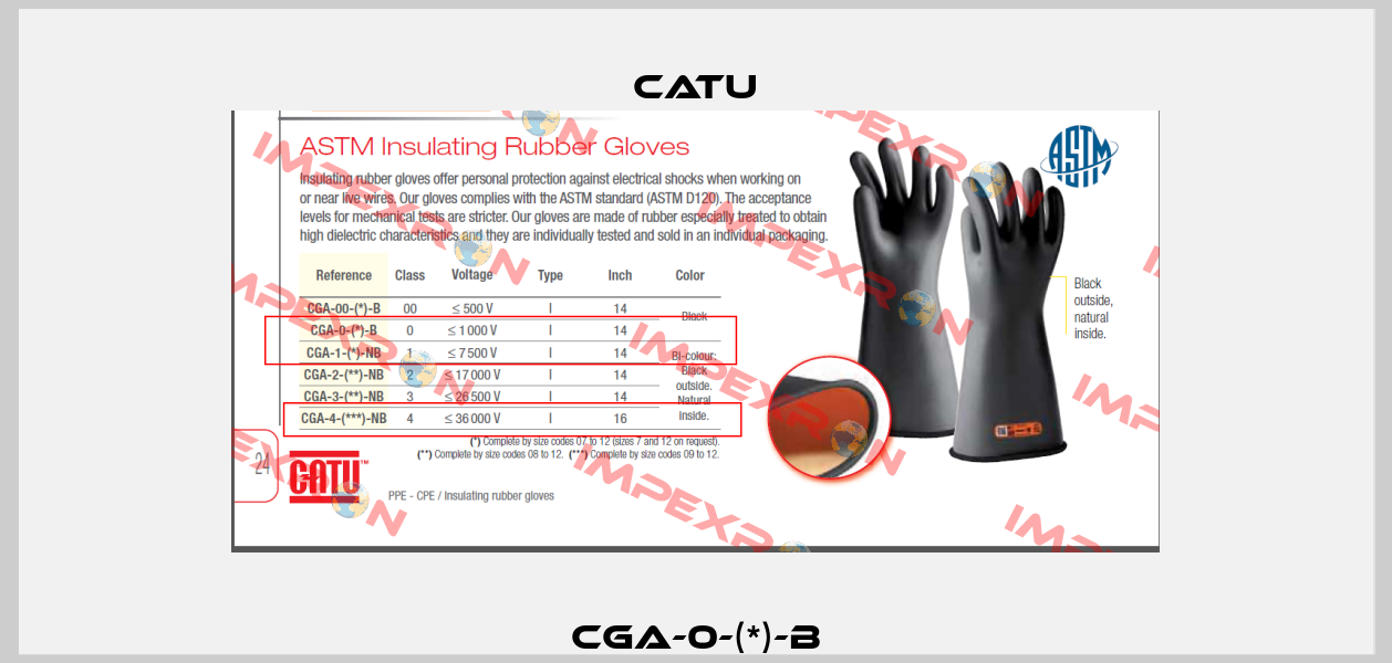 CGA-0-(*)-B Catu