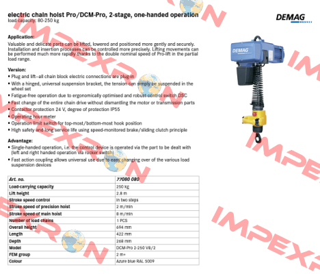 77080 080 Demag