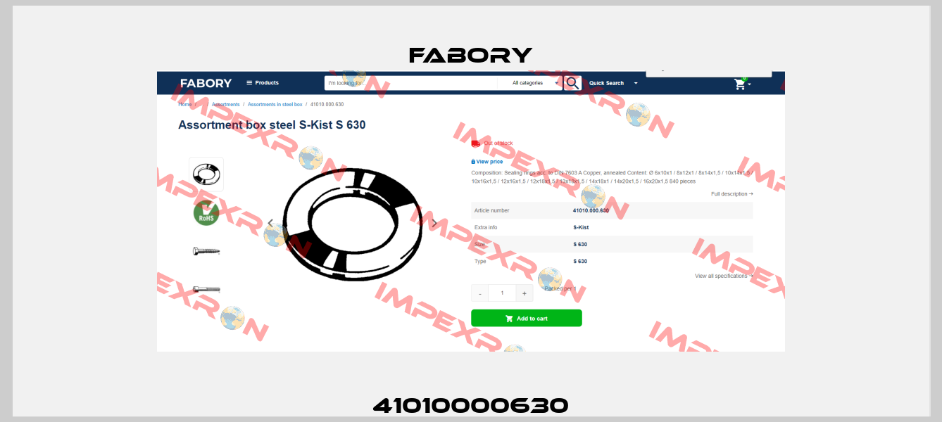 41010000630 Fabory