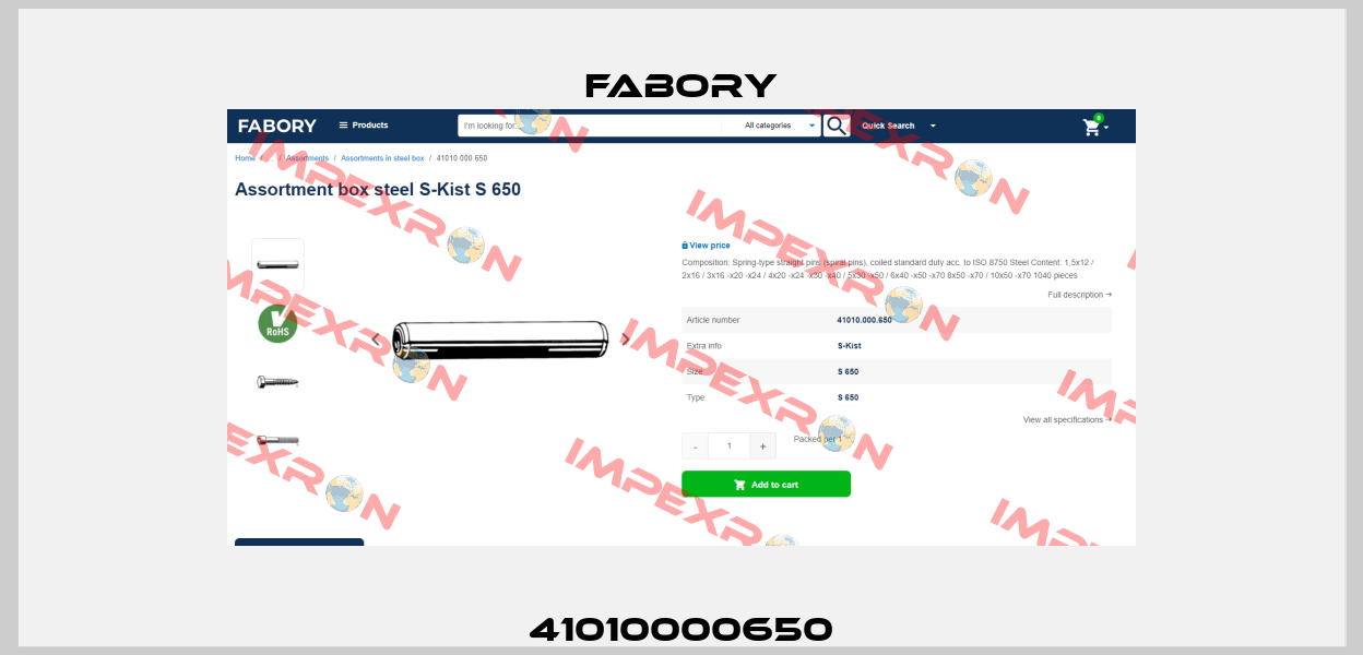 41010000650 Fabory