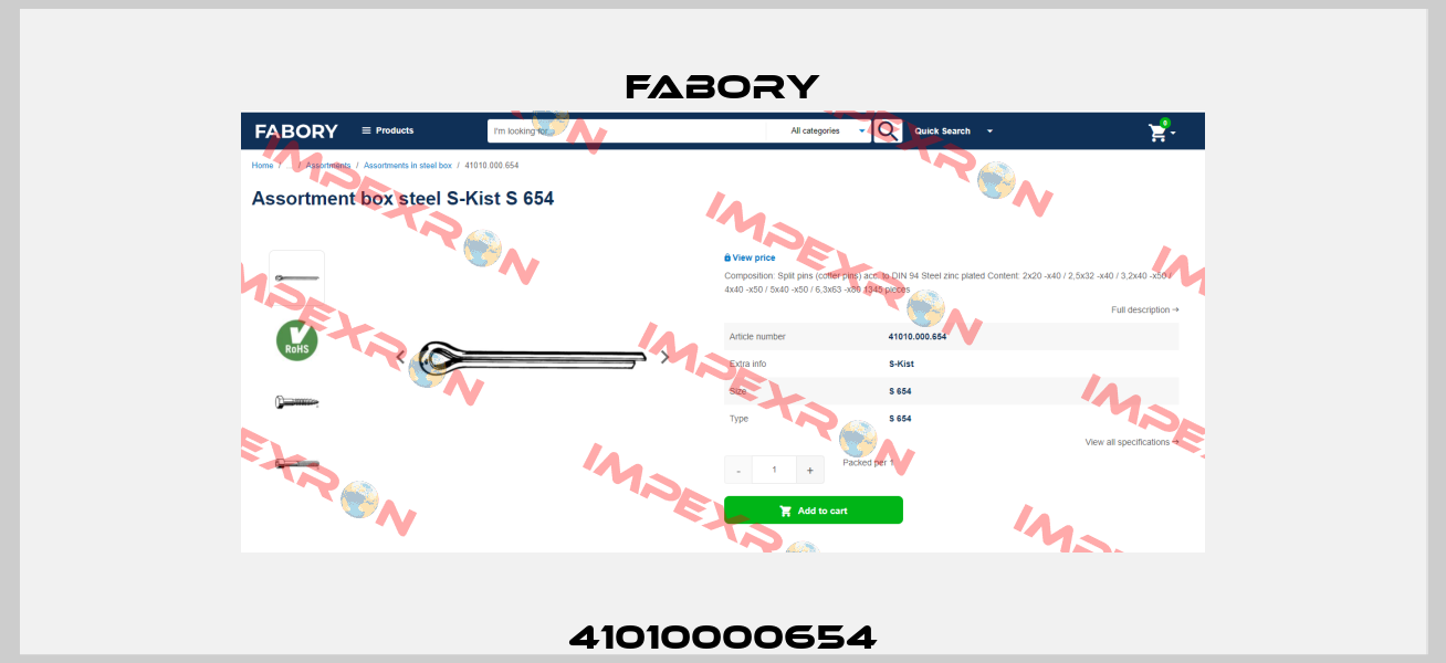 41010000654 Fabory