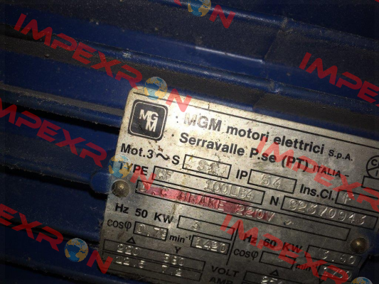 CF 100LB4 obsolete, replaced by BA 100 LB4 M.G.M MOTORI
