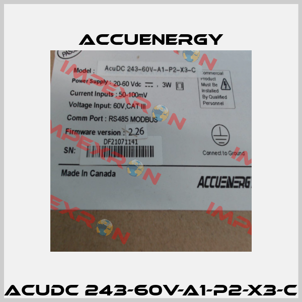 ACUDC 243-60V-A1-P2-X3-C Accuenergy